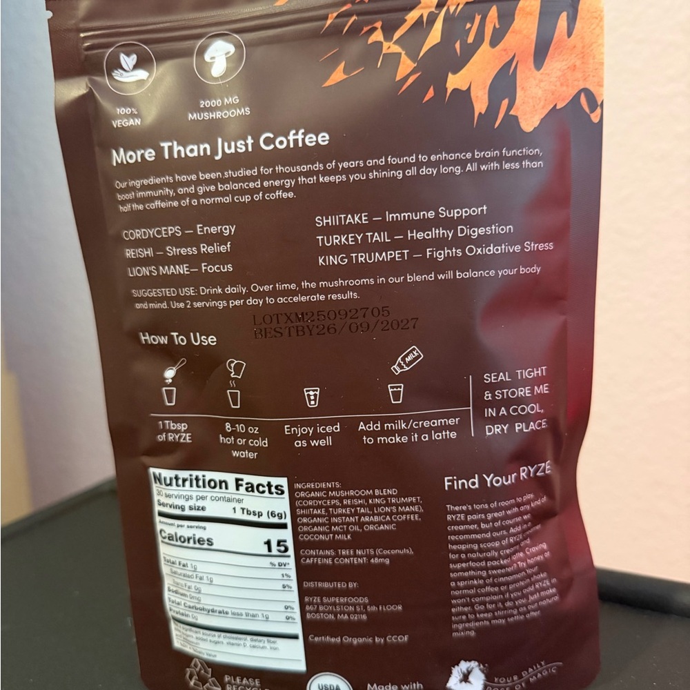 Mushroom Coffee 5 Packets - Picture 4 of 4
